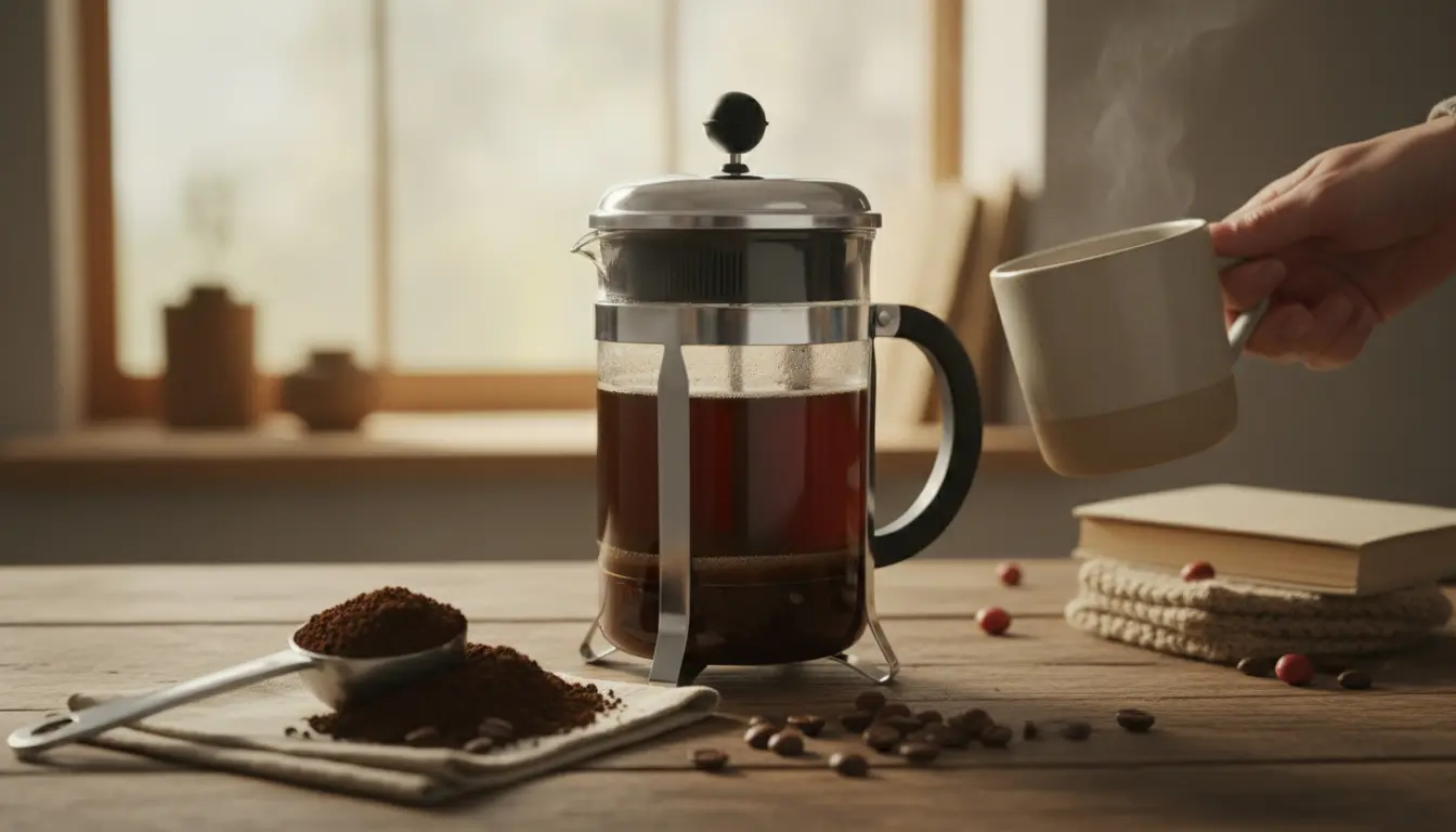 French press koffie zetten