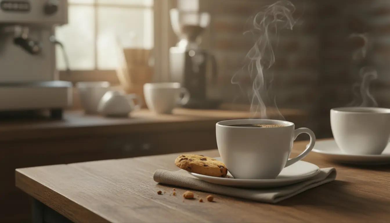 Waarom krijg je een koekje bij de koffie?