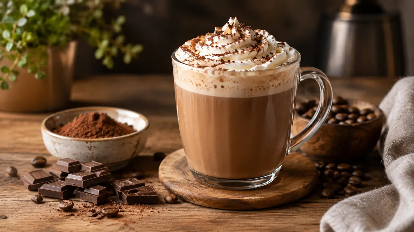 Hoe heet koffie met chocolademelk?